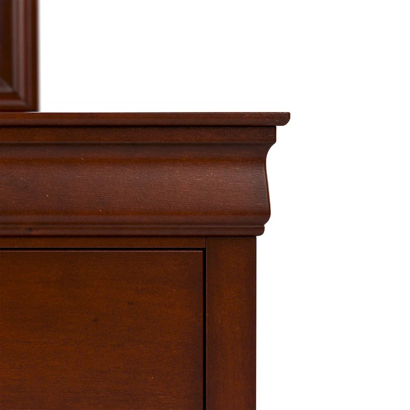 Commode Devi de style traditionnel en bois massif à 6 tiroirs de Furniture of America