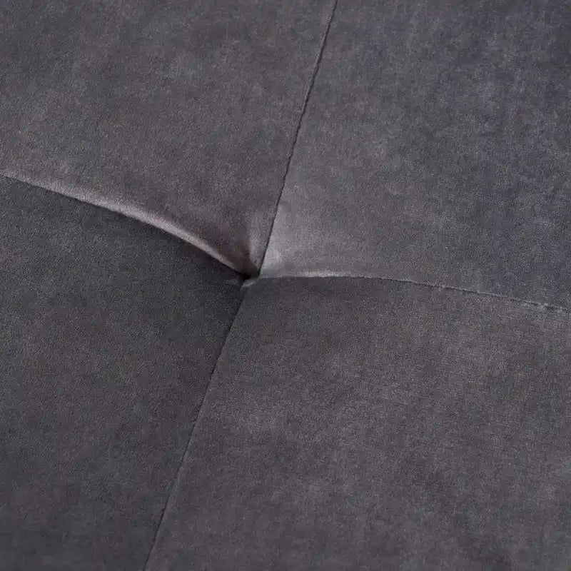 Pouf en velours Omry Mid-Century par Christopher Knight Home