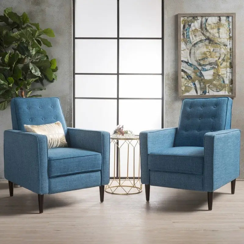 Fauteuil inclinable capitonné Mervynn (ensemble de 2) par Christopher Knight Home