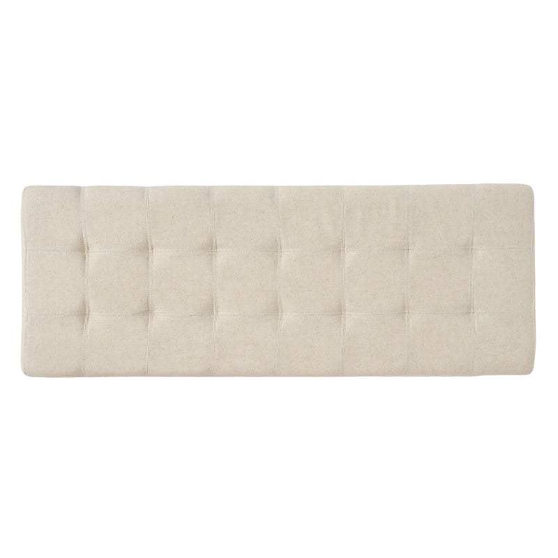 Banc de rangement ottoman en tissu touffeté Mission par Christopher Knight Home