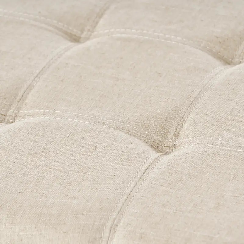 Banc de rangement ottoman en tissu touffeté Mission par Christopher Knight Home