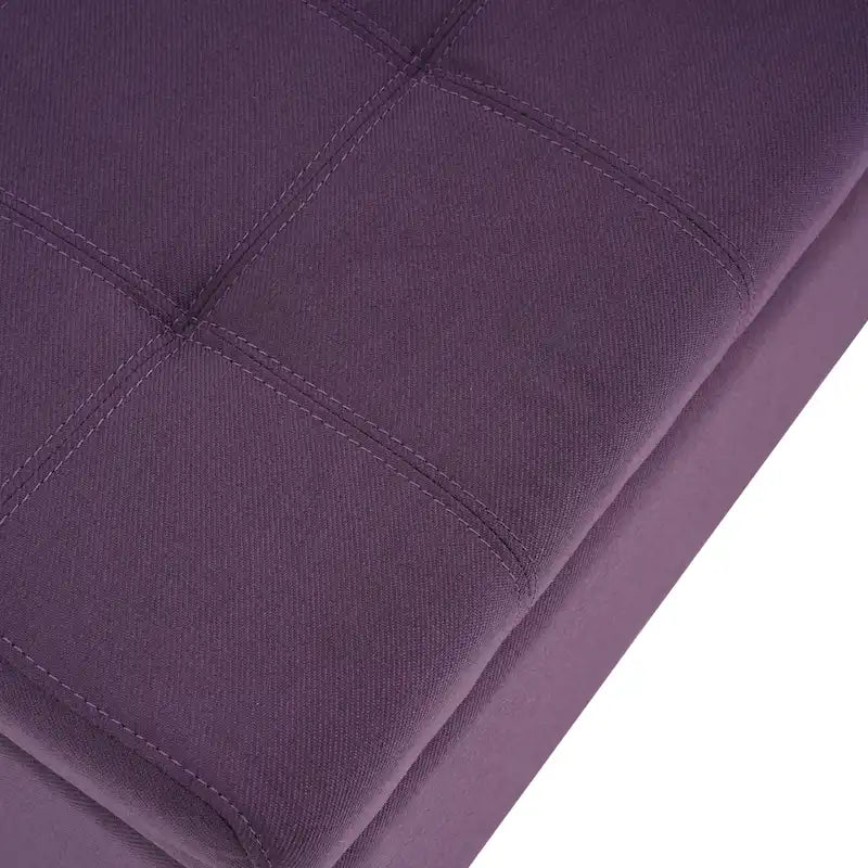 Banc de rangement ottoman en tissu touffeté Mission par Christopher Knight Home