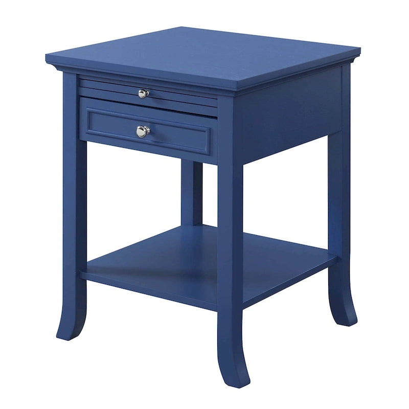 Table d'appoint Logan American Heritage 1 tiroir avec tablette coulissante de Convenience Concepts