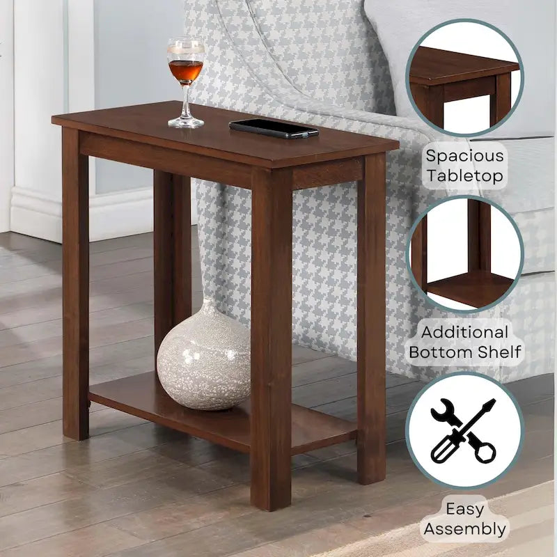 Table d'appoint avec étagère Baja Designs2Go par Convenience Concepts