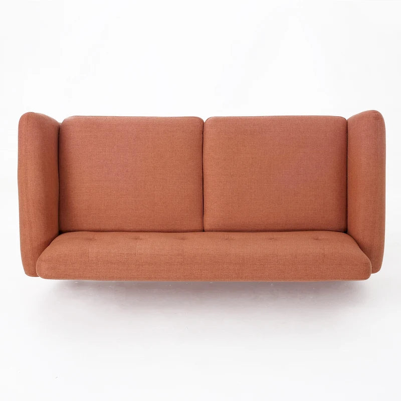 Canapé en tissu touffeté de style moderne du milieu du siècle Josephine par Christopher Knight Home