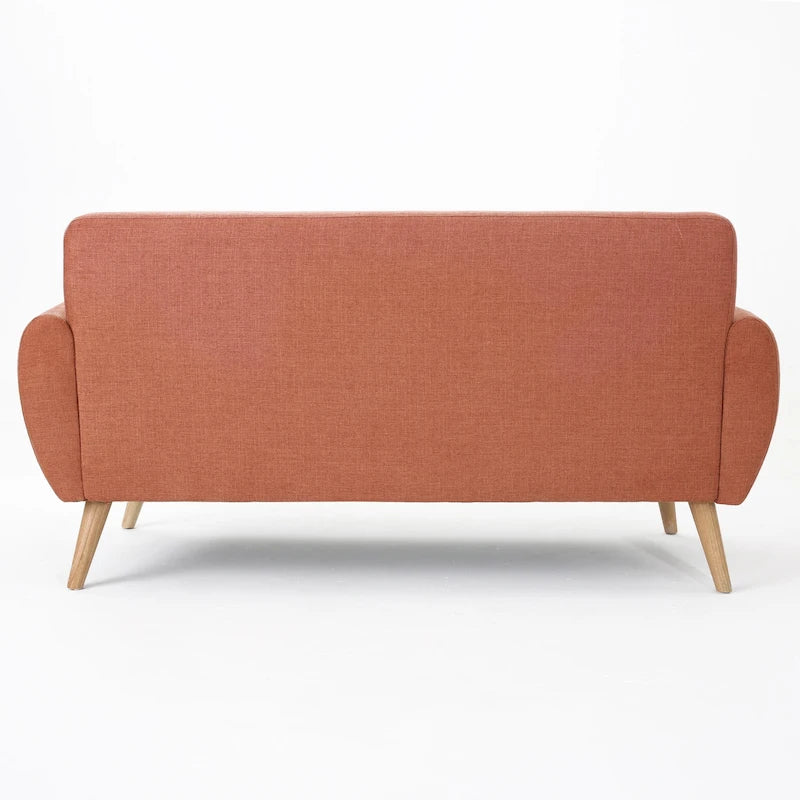Canapé en tissu touffeté de style moderne du milieu du siècle Josephine par Christopher Knight Home