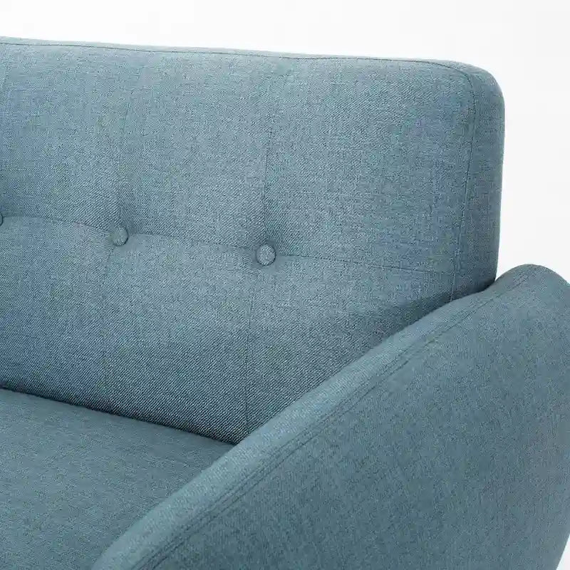 Canapé en tissu touffeté de style moderne du milieu du siècle Josephine par Christopher Knight Home
