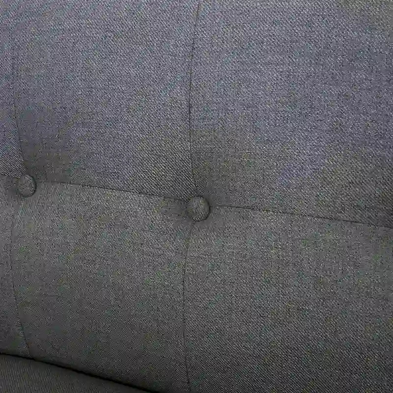 Canapé en tissu touffeté de style moderne du milieu du siècle Josephine par Christopher Knight Home