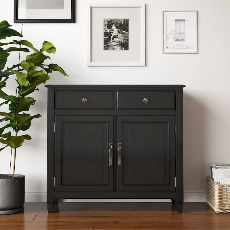 WYNDENHALL Hampshire Armoire de rangement traditionnelle en bois massif de 40 po de largeur pour entrée - 40 larg. x 15 prof. x 36 haut.