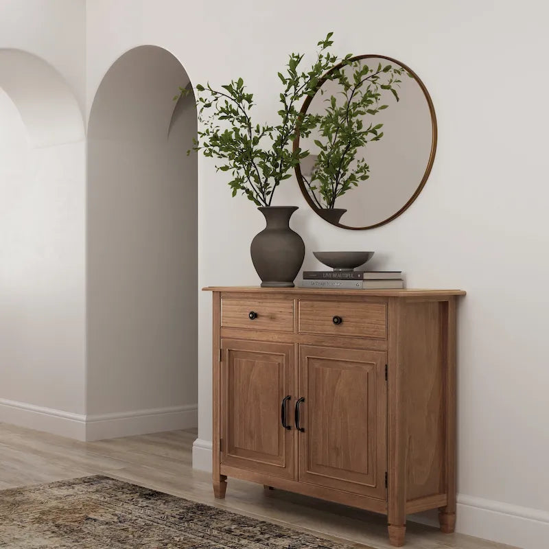 WYNDENHALL Hampshire Armoire de rangement traditionnelle en bois massif de 40 po de largeur pour entrée - 40 larg. x 15 prof. x 36 haut.