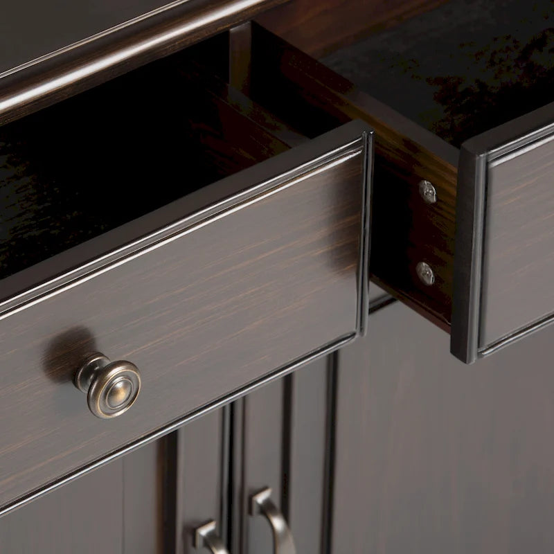 WYNDENHALL Hampshire Armoire de rangement traditionnelle en bois massif de 40 po de largeur pour entrée - 40 larg. x 15 prof. x 36 haut.