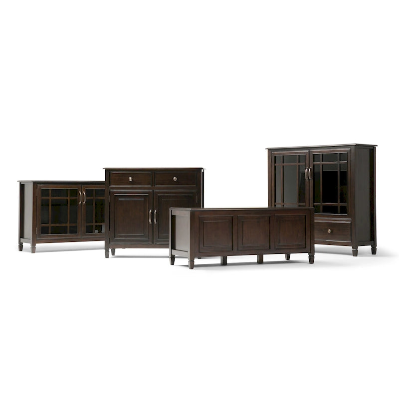 WYNDENHALL Hampshire Armoire de rangement traditionnelle en bois massif de 40 po de largeur pour entrée - 40 larg. x 15 prof. x 36 haut.