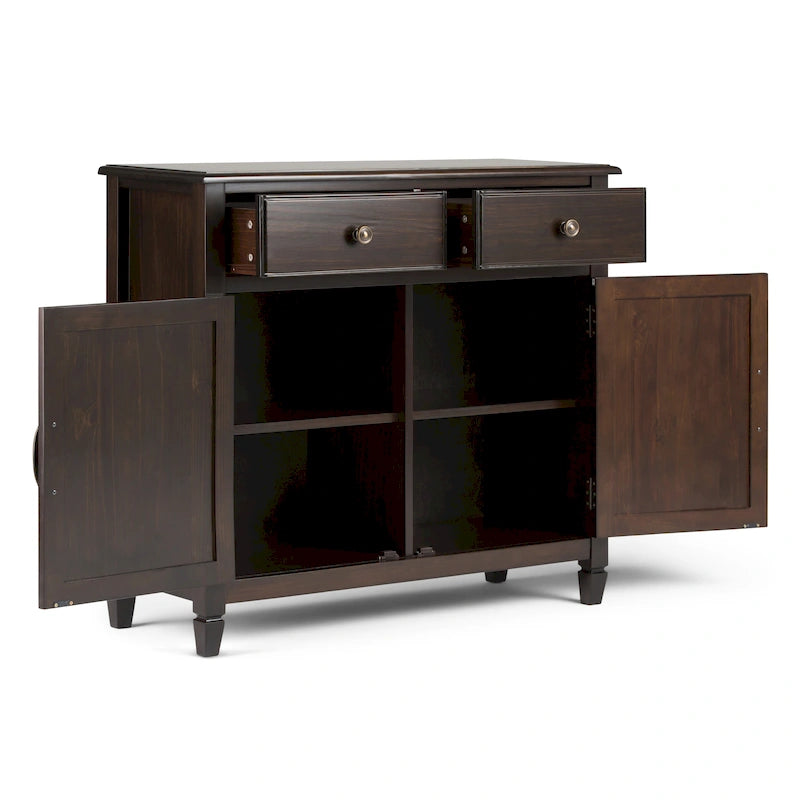 WYNDENHALL Hampshire Armoire de rangement traditionnelle en bois massif de 40 po de largeur pour entrée - 40 larg. x 15 prof. x 36 haut.