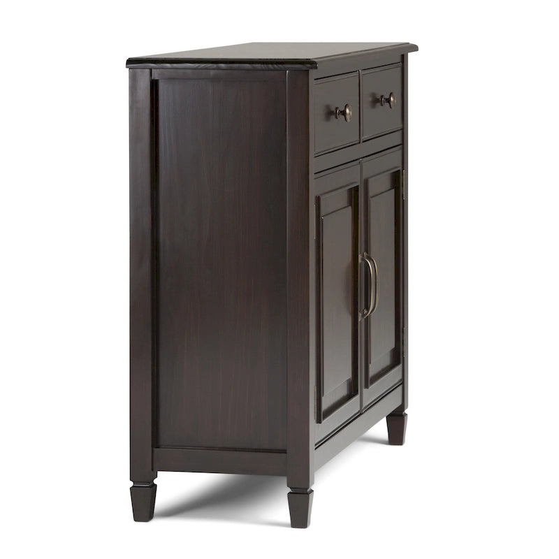 WYNDENHALL Hampshire Armoire de rangement traditionnelle en bois massif de 40 po de largeur pour entrée - 40 larg. x 15 prof. x 36 haut.