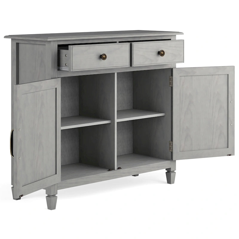 WYNDENHALL Hampshire Armoire de rangement traditionnelle en bois massif de 40 po de largeur pour entrée - 40 larg. x 15 prof. x 36 haut.