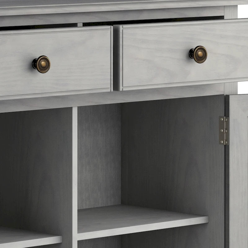 WYNDENHALL Hampshire Armoire de rangement traditionnelle en bois massif de 40 po de largeur pour entrée - 40 larg. x 15 prof. x 36 haut.