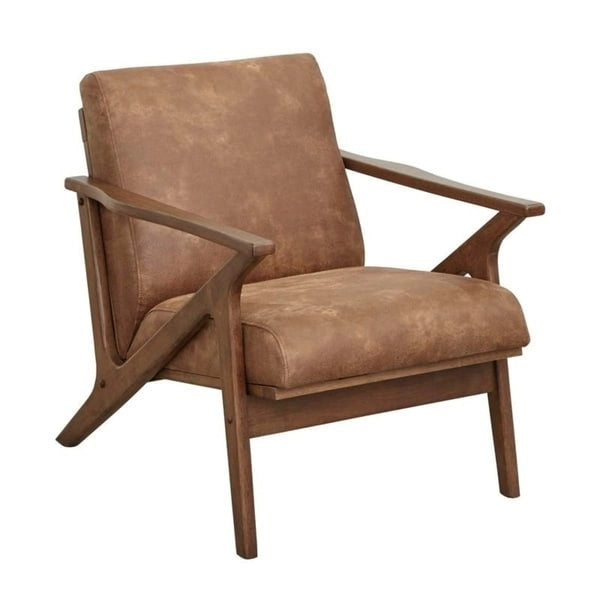 Chaise en bois de style moderne du milieu du siècle Bianca, par Simple Living