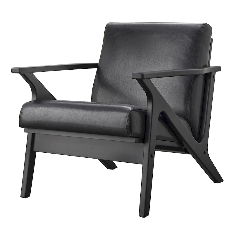 Chaise en bois de style moderne du milieu du siècle Bianca, par Simple Living