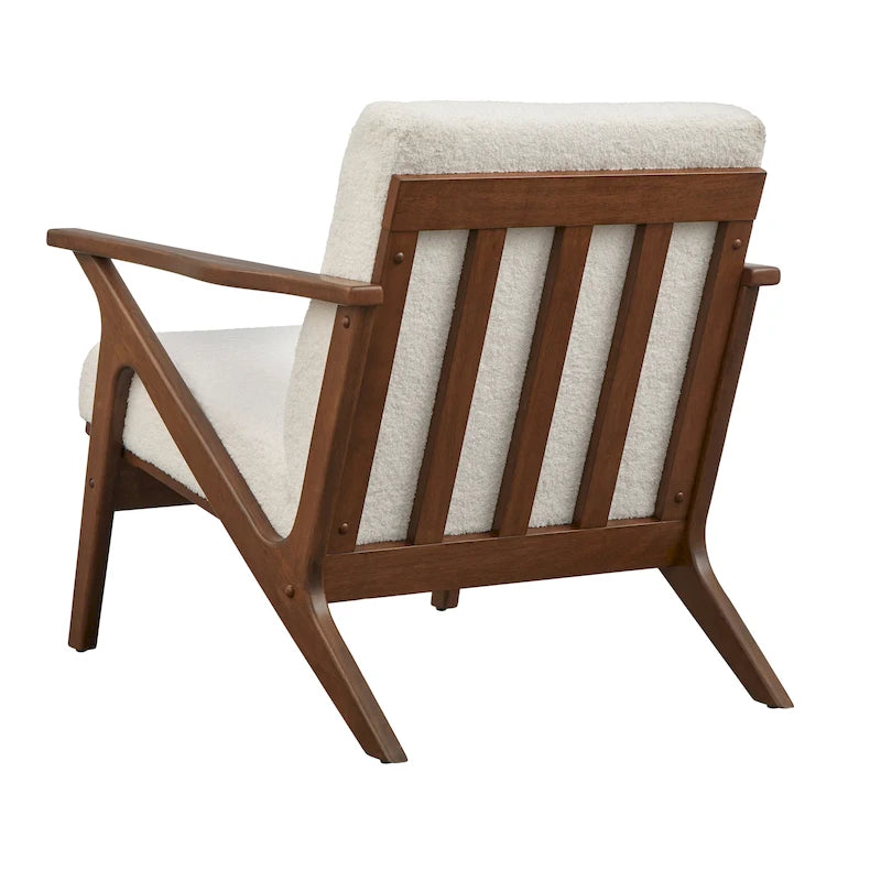 Chaise en bois de style moderne du milieu du siècle Bianca, par Simple Living
