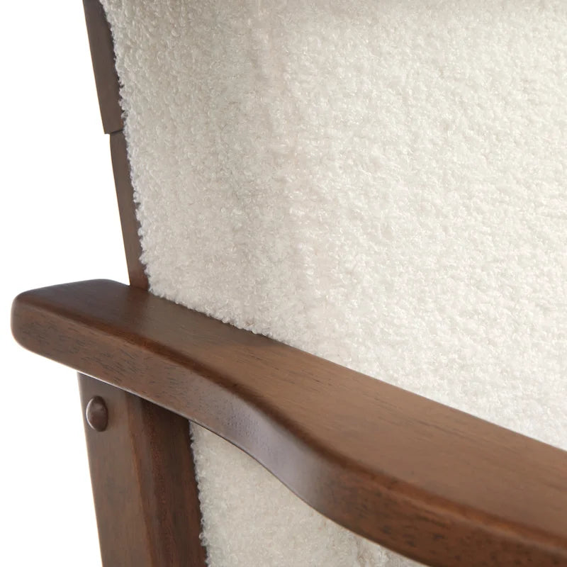Chaise en bois de style moderne du milieu du siècle Bianca, par Simple Living