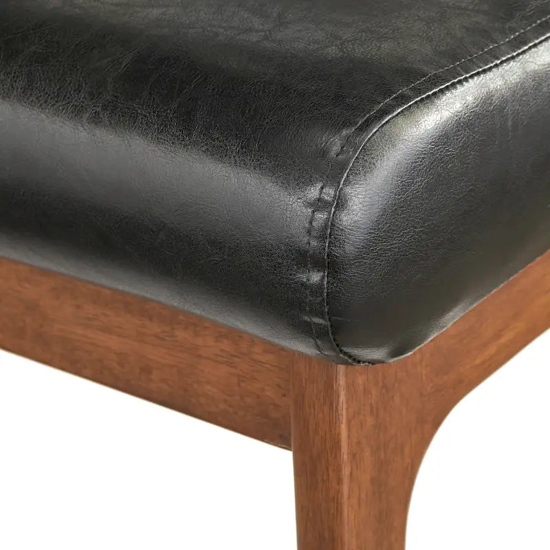 Chaise en bois de style moderne du milieu du siècle Bianca, par Simple Living