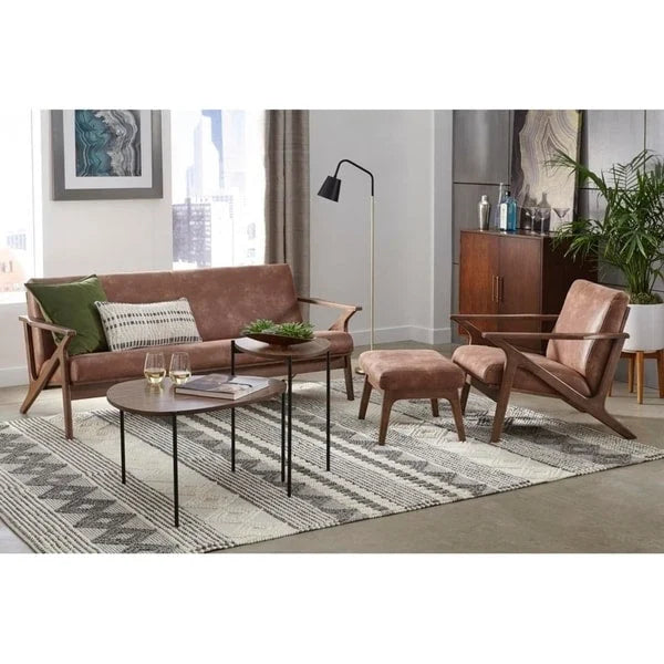 Chaise en bois de style moderne du milieu du siècle Bianca, par Simple Living