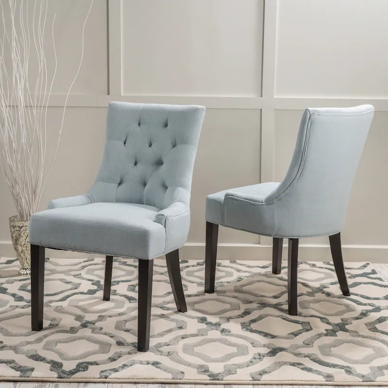 Christopher Knight Home Cheney Chaises de salle à manger capitonnées contemporaines (Lot de 2) - 21.50 L x 25.00 W x 36.00 H