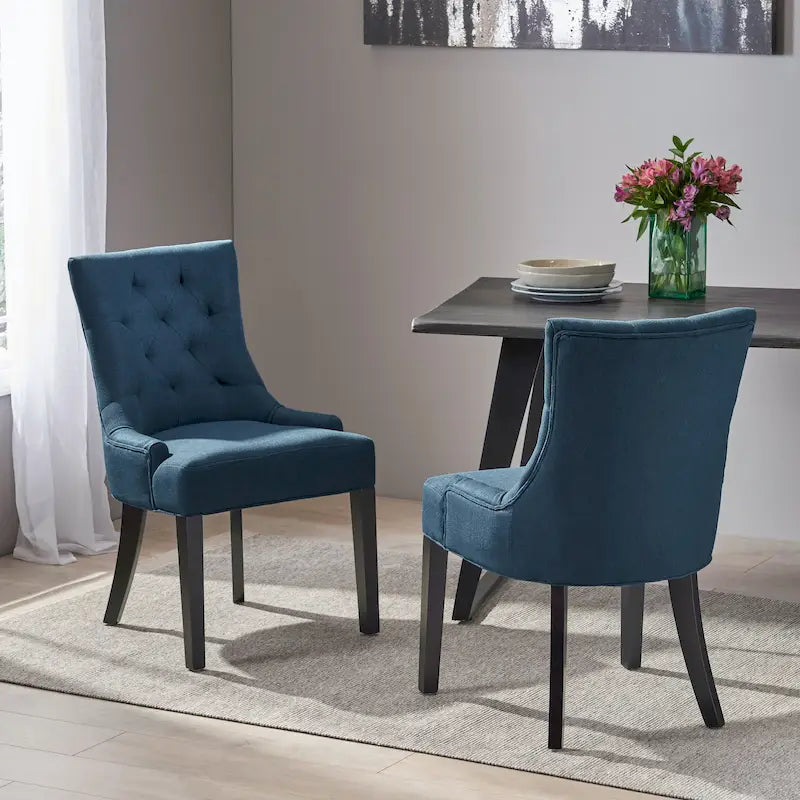 Christopher Knight Home Cheney Chaises de salle à manger capitonnées contemporaines (Lot de 2) - 21.50 L x 25.00 W x 36.00 H