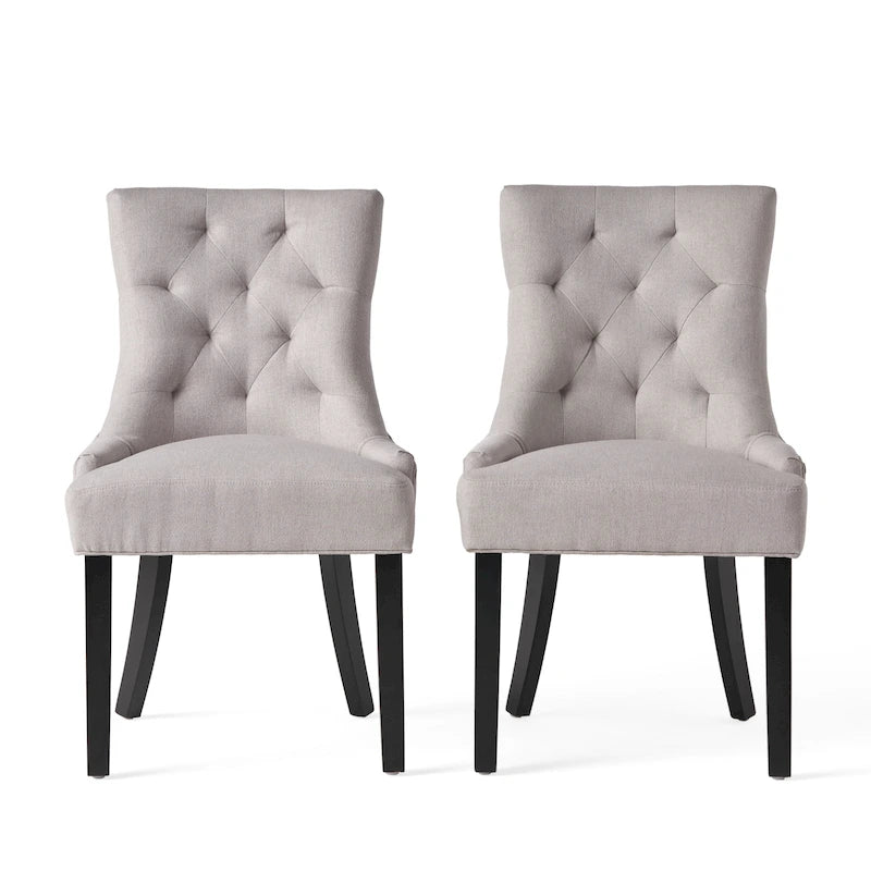 Christopher Knight Home Cheney Chaises de salle à manger capitonnées contemporaines (Lot de 2) - 21.50 L x 25.00 W x 36.00 H
