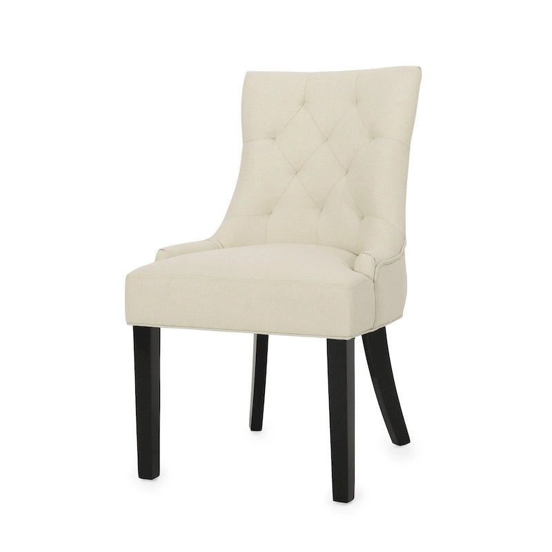 Christopher Knight Home Cheney Chaises de salle à manger capitonnées contemporaines (Lot de 2) - 21.50 L x 25.00 W x 36.00 H