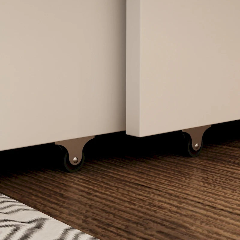 Lit escamotable grand format avec tiroirs pour bureau à domicile ou petite pièce