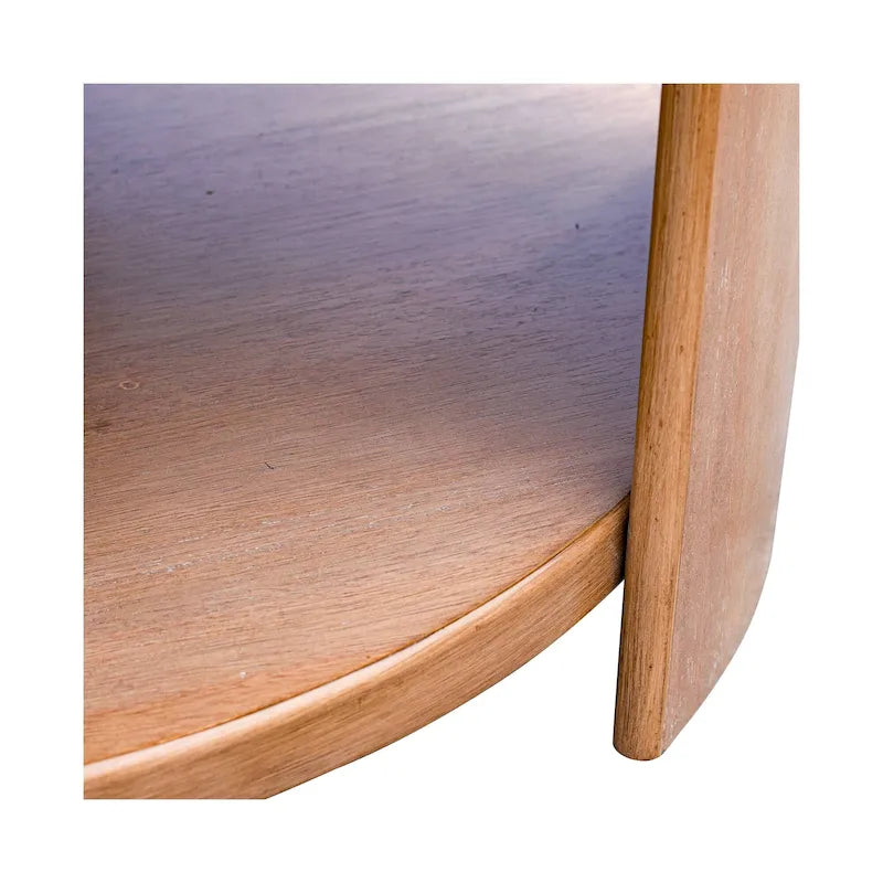 Table Basse Ronde avec Étagère Skye de INK+IVY
