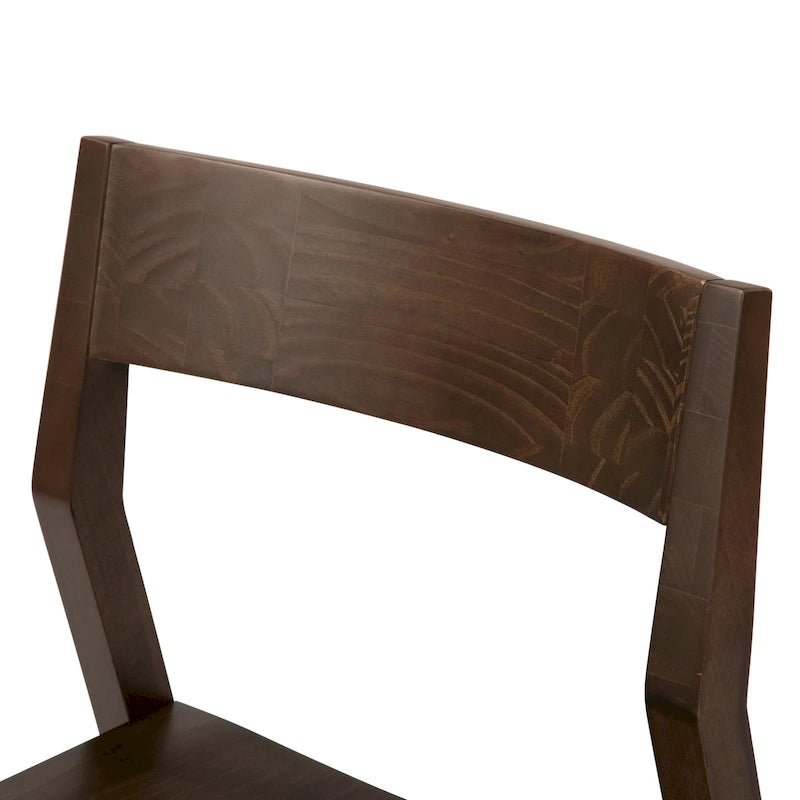 Chaise de salle à manger moderne en bois massif Plank and Beam