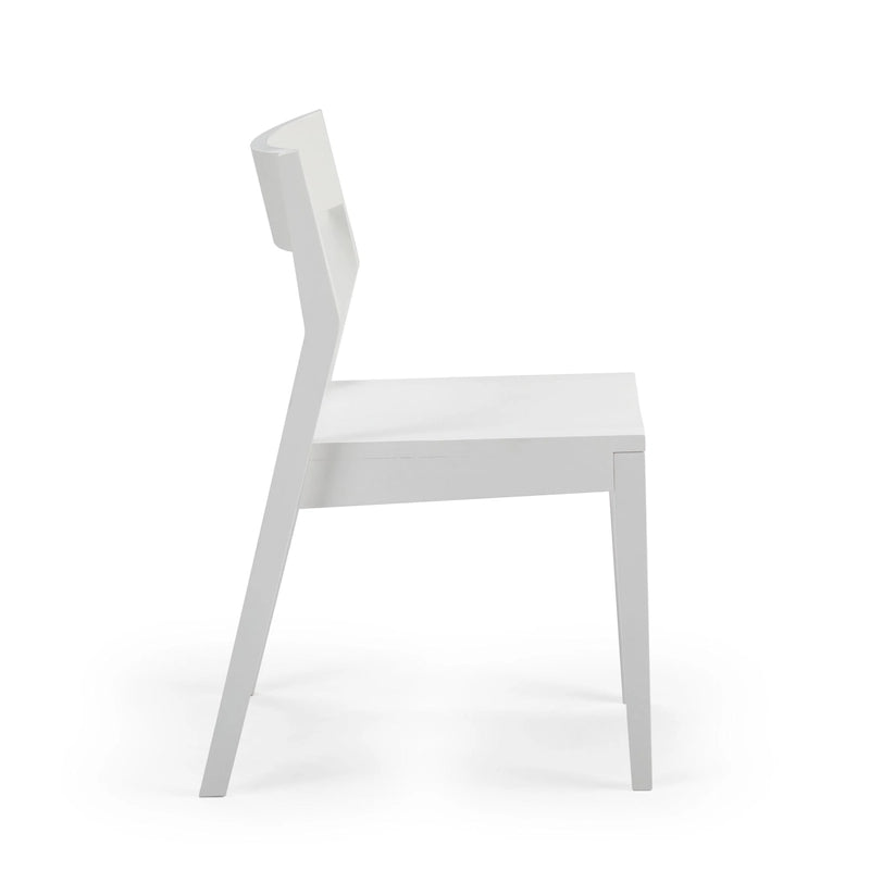 Chaise de salle à manger moderne en bois massif Plank and Beam