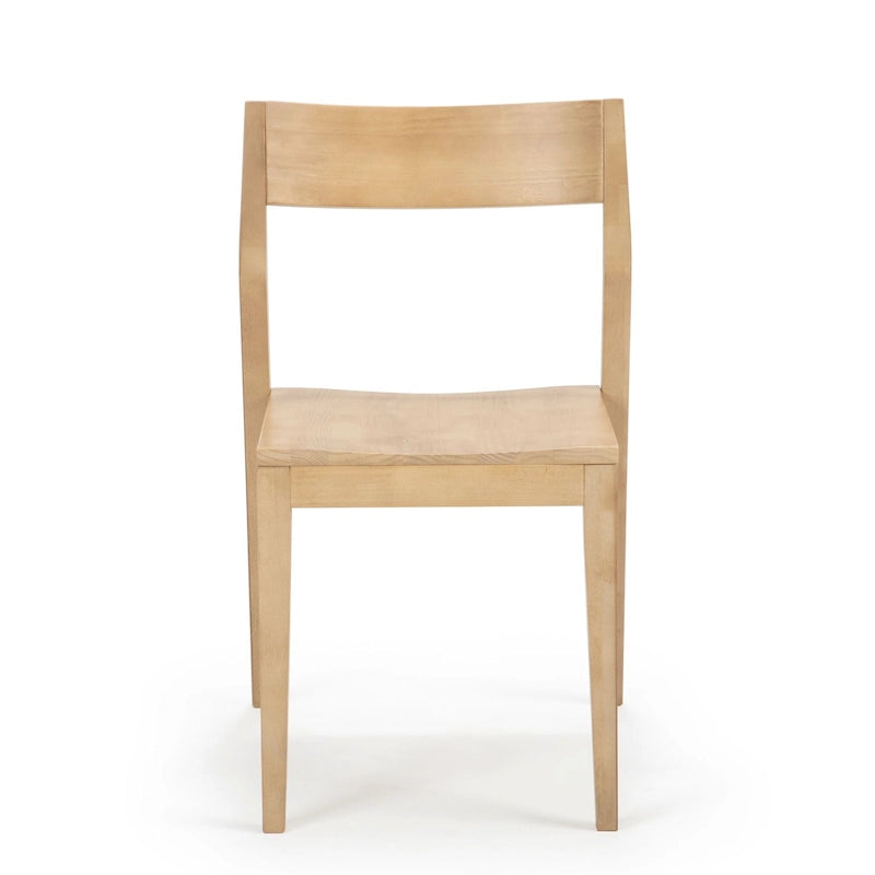Chaise de salle à manger moderne en bois massif Plank and Beam