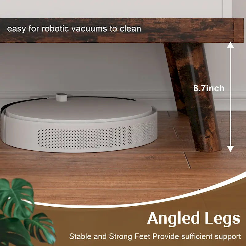 Table basse en bois Futzca avec compartiment caché