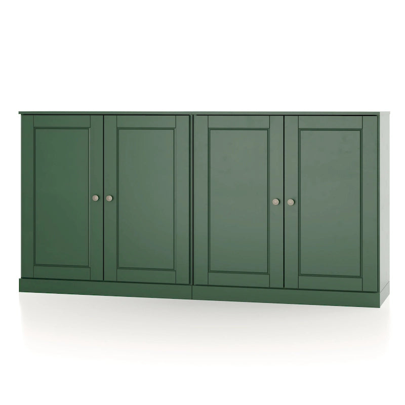 Buffet en bois massif à 100% avec portes en verre ou en bois massif par Palace Imports - 64 x 35.75