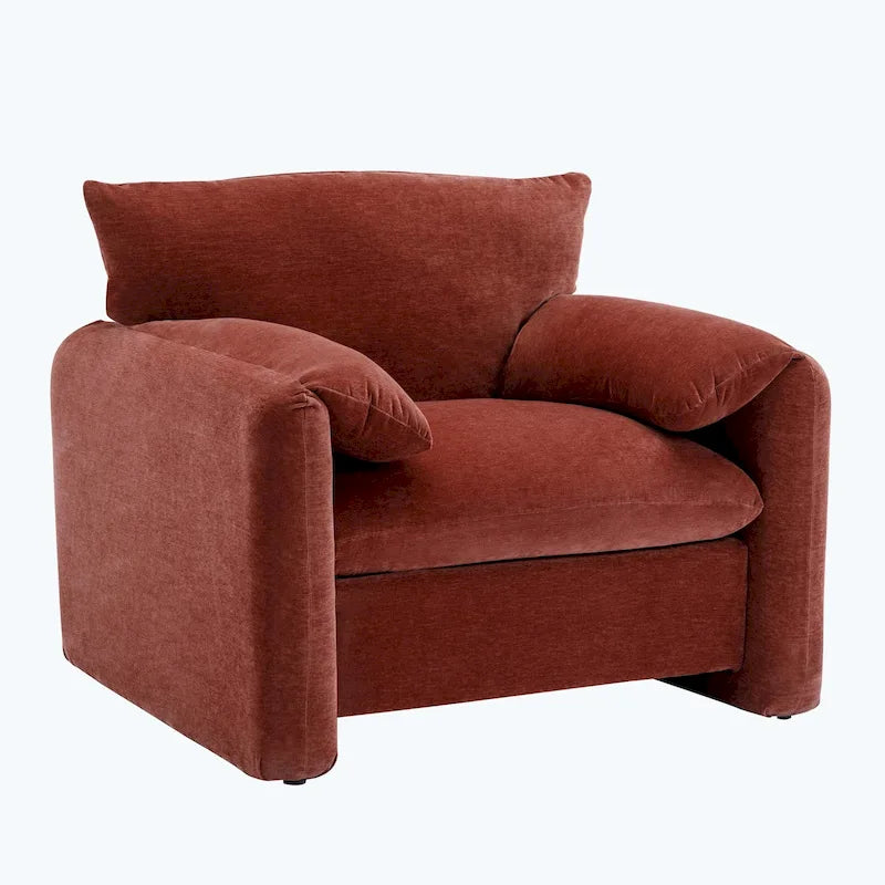 Fauteuil d'appoint surdimensionné de style moderne pour salon, chambre à coucher