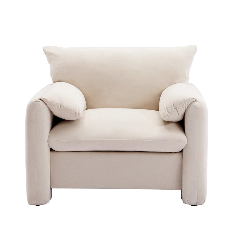 Fauteuil d'appoint surdimensionné de style moderne pour salon, chambre à coucher