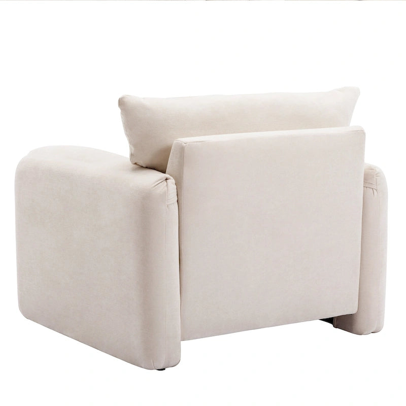 Fauteuil d'appoint surdimensionné de style moderne pour salon, chambre à coucher