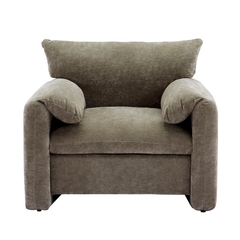 Fauteuil d'appoint surdimensionné de style moderne pour salon, chambre à coucher