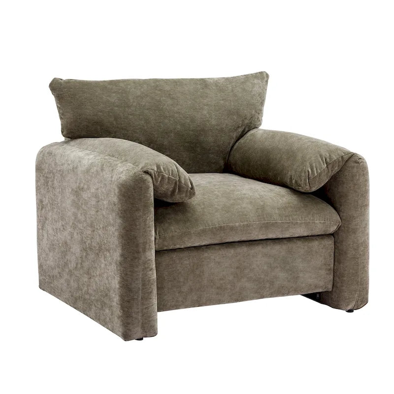 Fauteuil d'appoint surdimensionné de style moderne pour salon, chambre à coucher