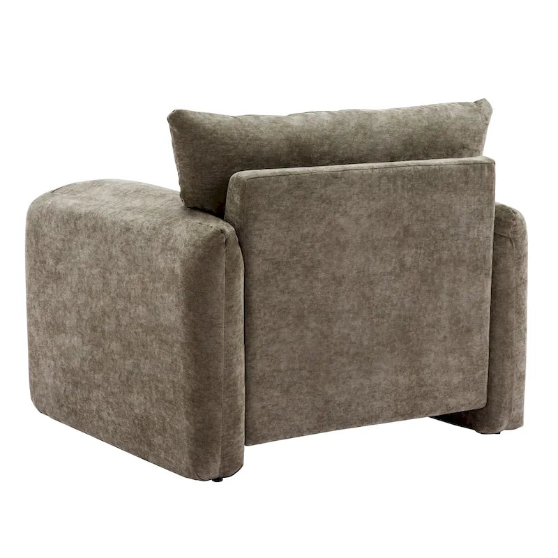 Fauteuil d'appoint surdimensionné de style moderne pour salon, chambre à coucher