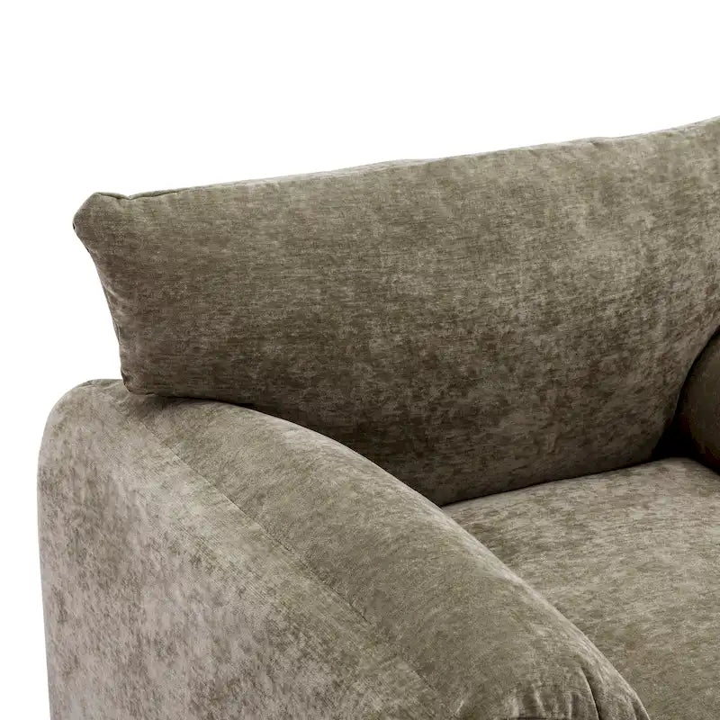 Fauteuil d'appoint surdimensionné de style moderne pour salon, chambre à coucher