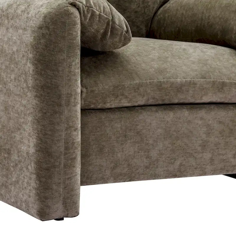 Fauteuil d'appoint surdimensionné de style moderne pour salon, chambre à coucher