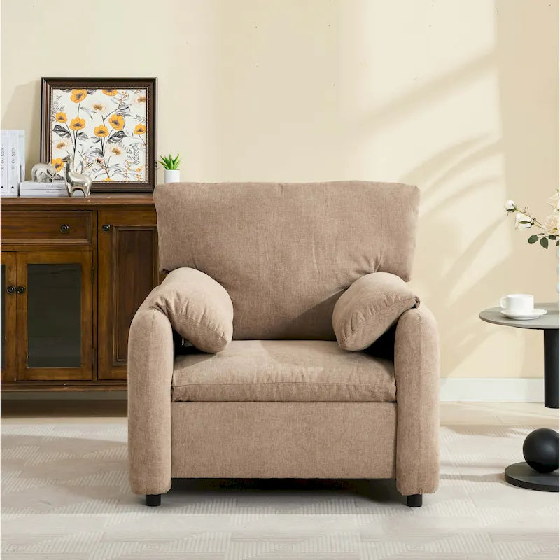 Fauteuil d'appoint surdimensionné de style moderne pour salon, chambre à coucher
