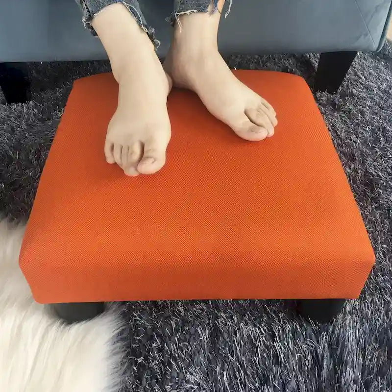 Tabouret marchepied pour animaux de compagnie en tissu rembourré Adeco Ottoman