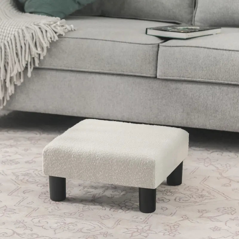 Tabouret marchepied pour animaux de compagnie en tissu rembourré Adeco Ottoman
