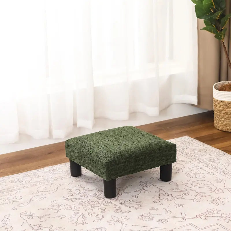 Tabouret marchepied pour animaux de compagnie en tissu rembourré Adeco Ottoman