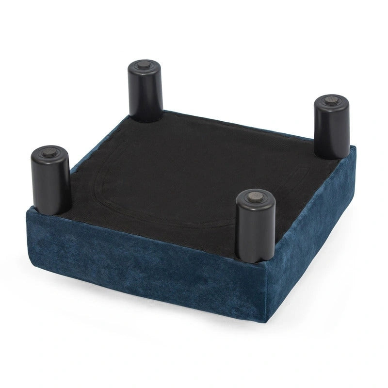 Tabouret marchepied pour animaux de compagnie en tissu rembourré Adeco Ottoman